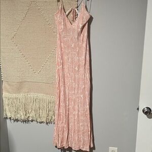Posh Blush Floral Maxi Dress